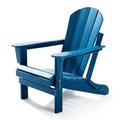 Tafee Outdoor Folding Adirondack Chair, Blue OC-ZD-1-BLUE